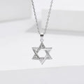 שרשרת מגן דוד 925 תליון מגן דוד יוקרתי