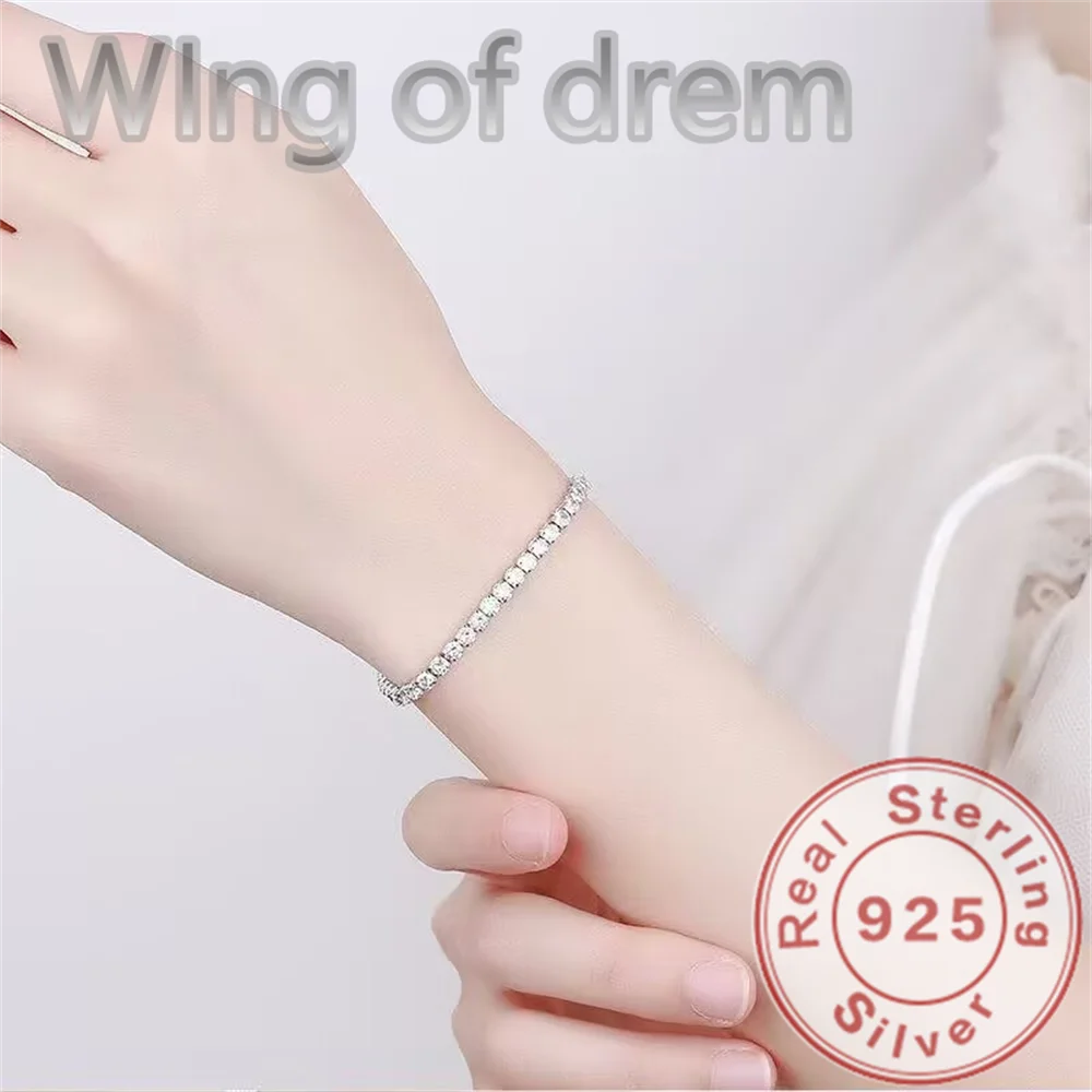 צמיד טניס מכסף 925 ומזהב 925