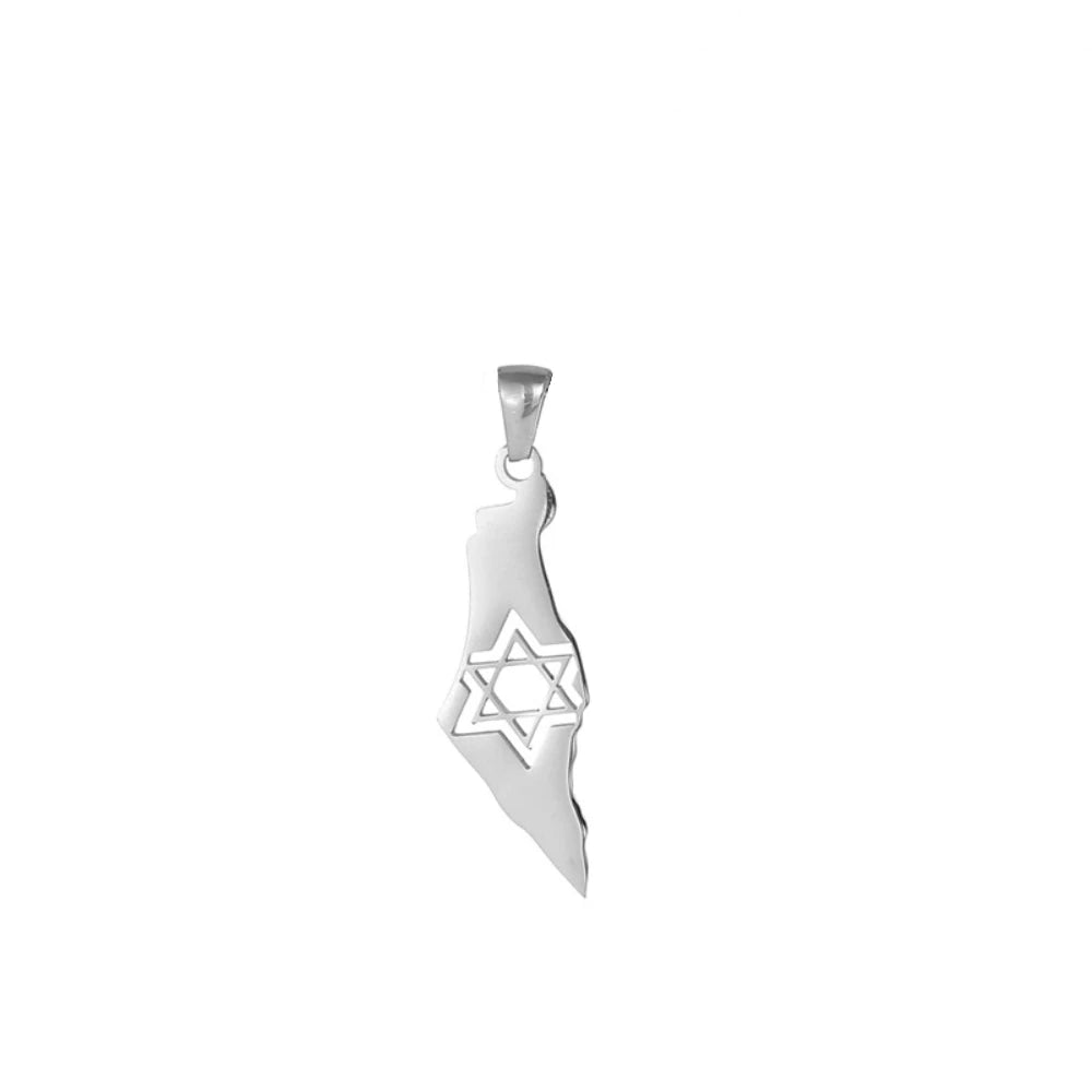 שרשרת ארץ ישראל עם מגן דוד
