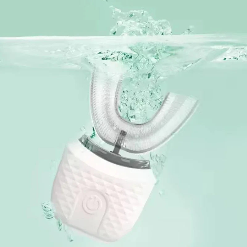 מברשת שיניים חשמלית אלחוטית חדשה מסיליקון לשנת 2026, עמידה למים, אוטומטית, אולטרסאונד, בצורת U, לשימוש ביתי, נסיעות